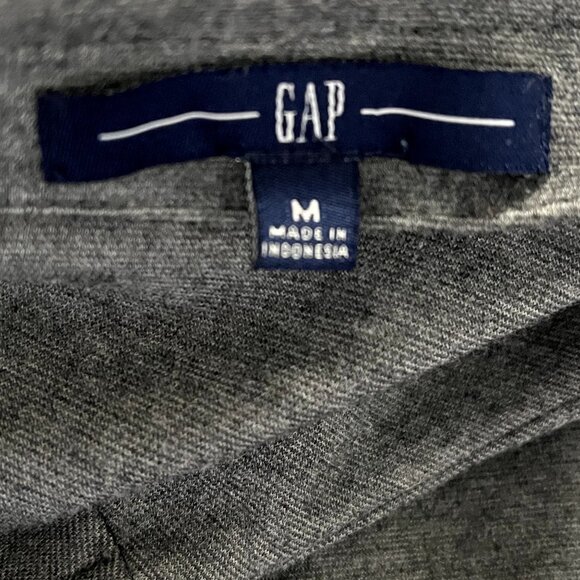 Gap Gray Fit & Flare Dress | Medium | Short Sleeve Soft Knit Everyday Style - Picture 3 of 11